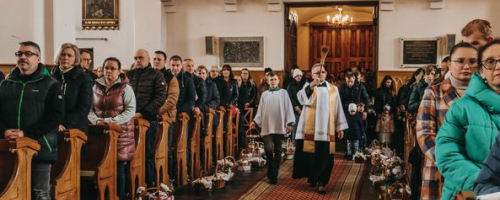 Święcenie pokarmów w parafii Tryńcza